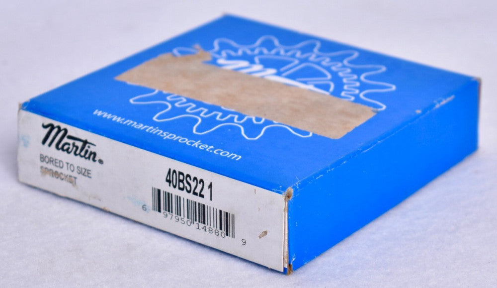 Martin Steel Roller Chain Sprocket 1" Bore  40BS22-1 40BS22 1  FACTORY SEALED