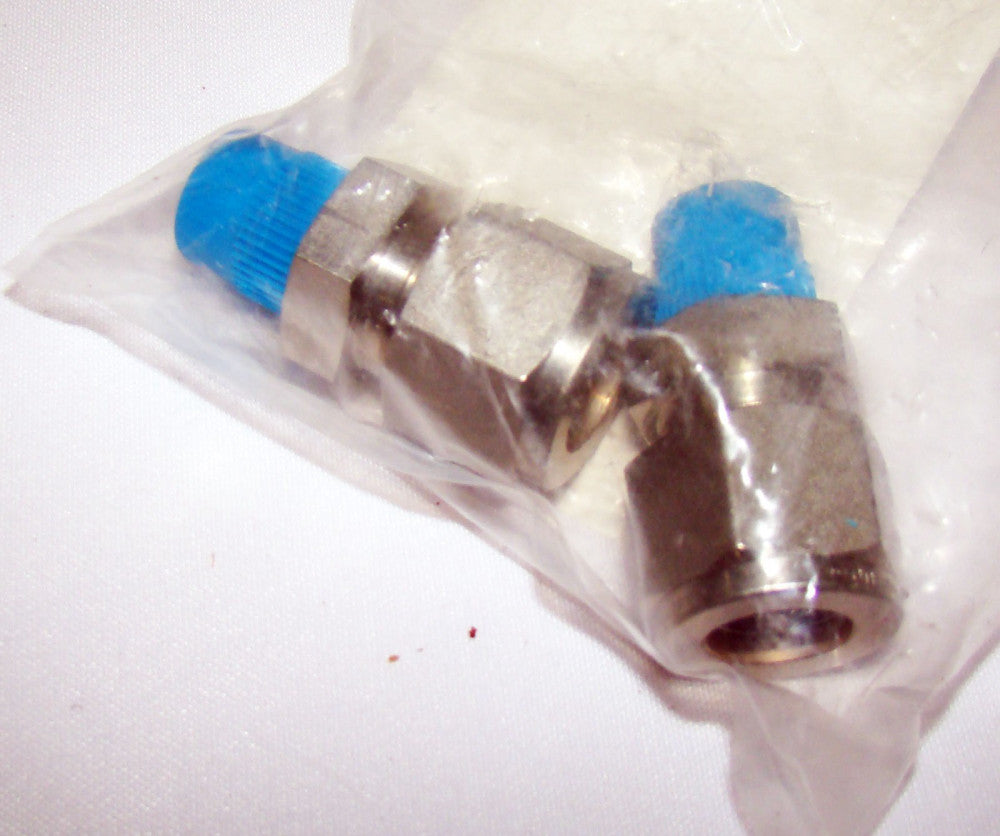 2x SWAGELOK SS-810-1-4 Tube Fitting, Male Connector 1/2" Tube OD x 1/4" Male NTP