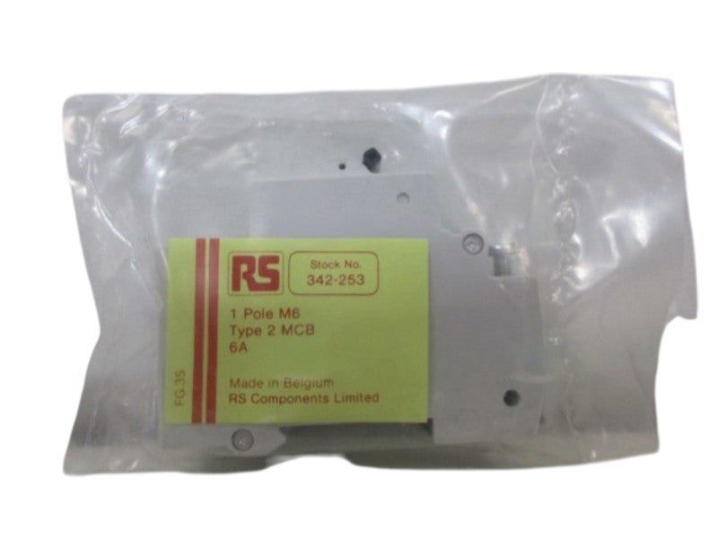 RS COMPONENTS 1POLE M6 TPE2 MCB 6A CIRCUIT BREAKER NSMP