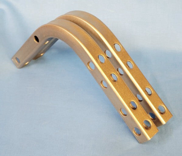 UNBRANDED STAINLESS STEEL 90° PIPE BRACKET OD: 3/4 IN  (LOT OF 2)