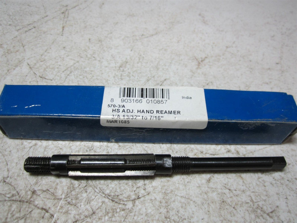 570-3/A 13/32" to 7/16" High Speed Steel Adjustable Hand Reamer