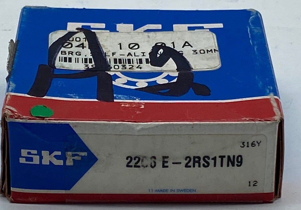 SKF 2203 E-2RS1TN9 Self-Aligning Ball Bearing, Bore 17mm Width 16mm 