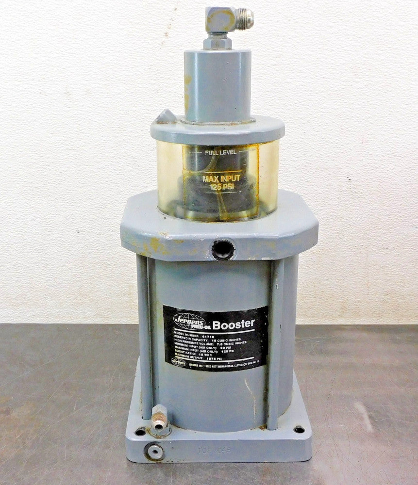Jergens 61710 Standard Pneumatic Booster 15:1 Ratio 1875 PSI 14-7/16" Height