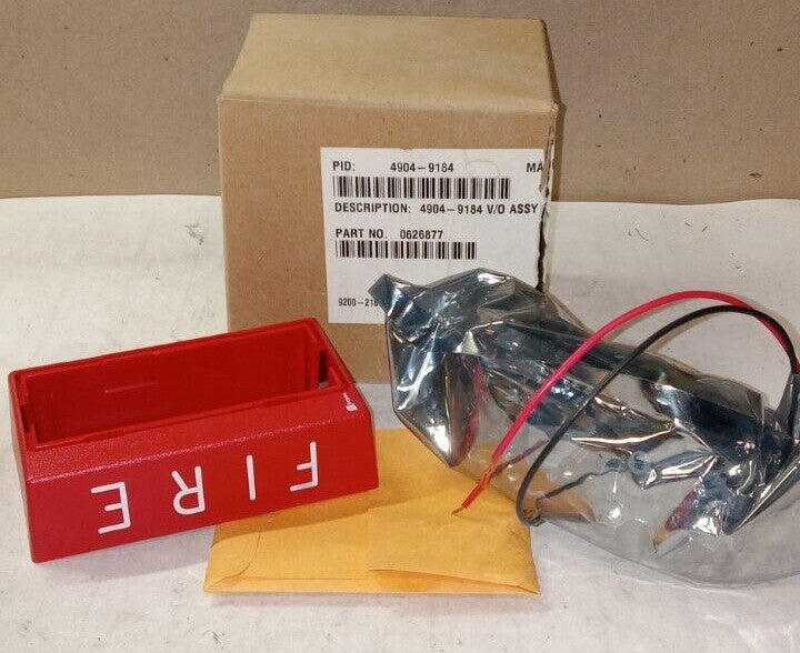 NEW SIMPLEX VISIBLE FIRE STROBE CEILING MOUNT 24 VDC RED 4904-9184
