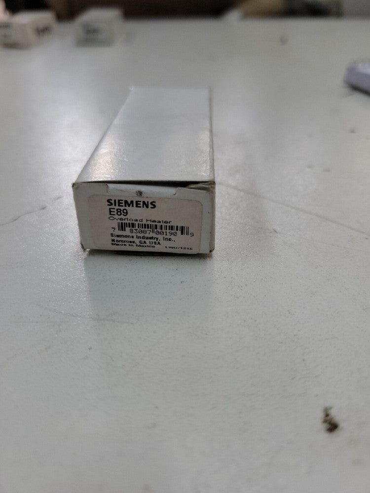 1- SIEMENS E89 Overload Relay Heater 56.0-60.9 FLA ~ NEW OLD STOCK