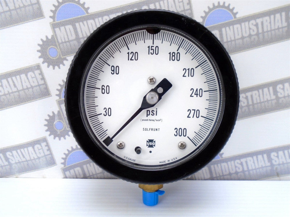 AMETEK USG - GAUGE 300 PSI - Bottom Mount SIZE 4½ - Model 1901 - NEW