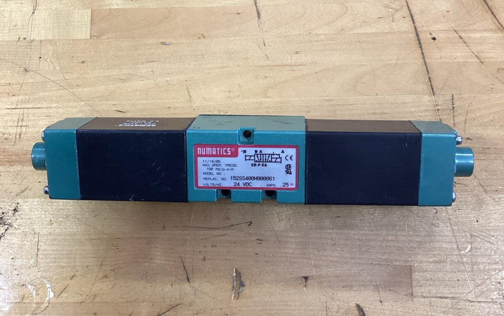 Numatics 15SS500M000061 Pneumatic Solenoid Valve 225-372B 24VDC NEW