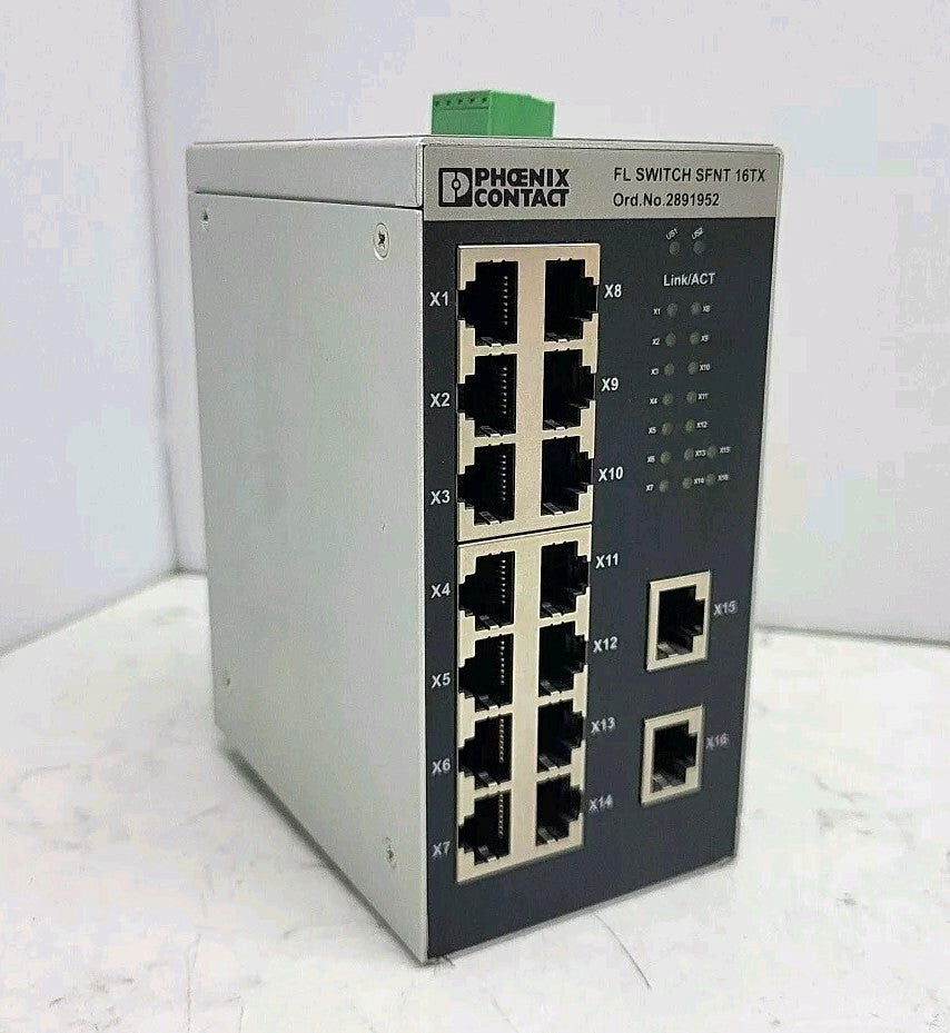 Phoenix Contact 2891952 Industrial Ethernet Switch FL SWITCH SFNT 16TX | HW:13