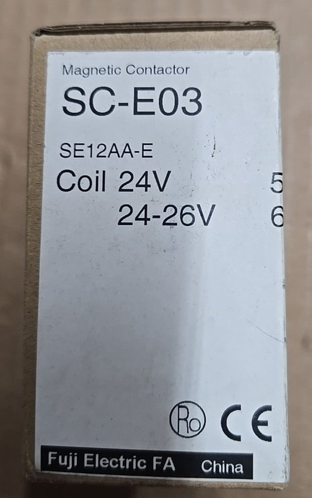 New In Box FUJI SC-E03 24VAC Contactor 3P
