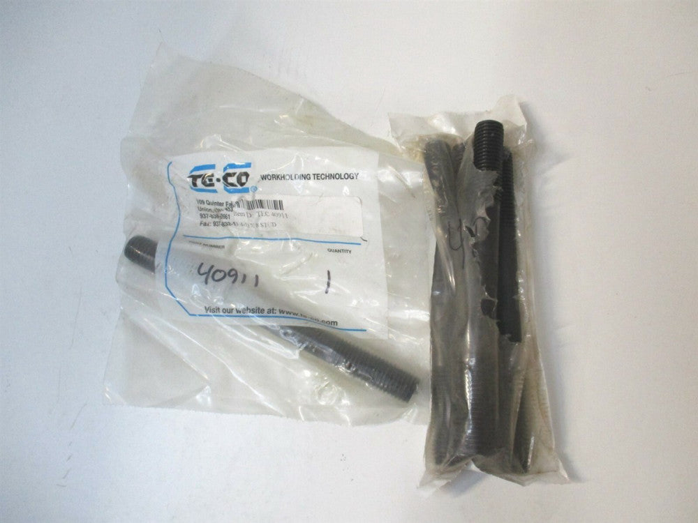 TE-CO (40911) 3/4-10 2" x 8" Equal Double Threaded Stud - Lot of 4