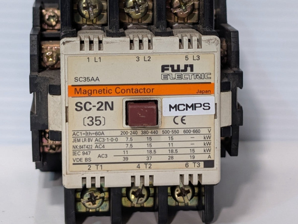 Fuji Electric SC-2N [35] Magnetic Contactor, 3 Phase, SZ-Z15 Surge Suppressor