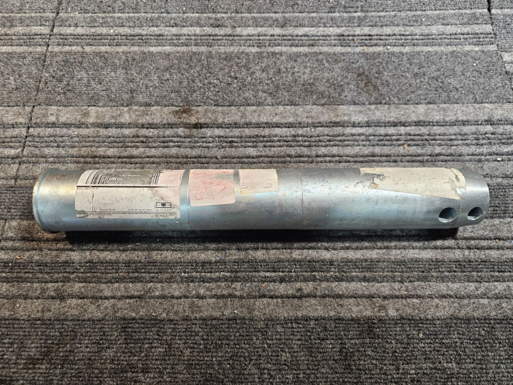 Linkage Pin Shaft 46753 2 Pin Hole 19 Inches Long, 6.47 Diameter Silver