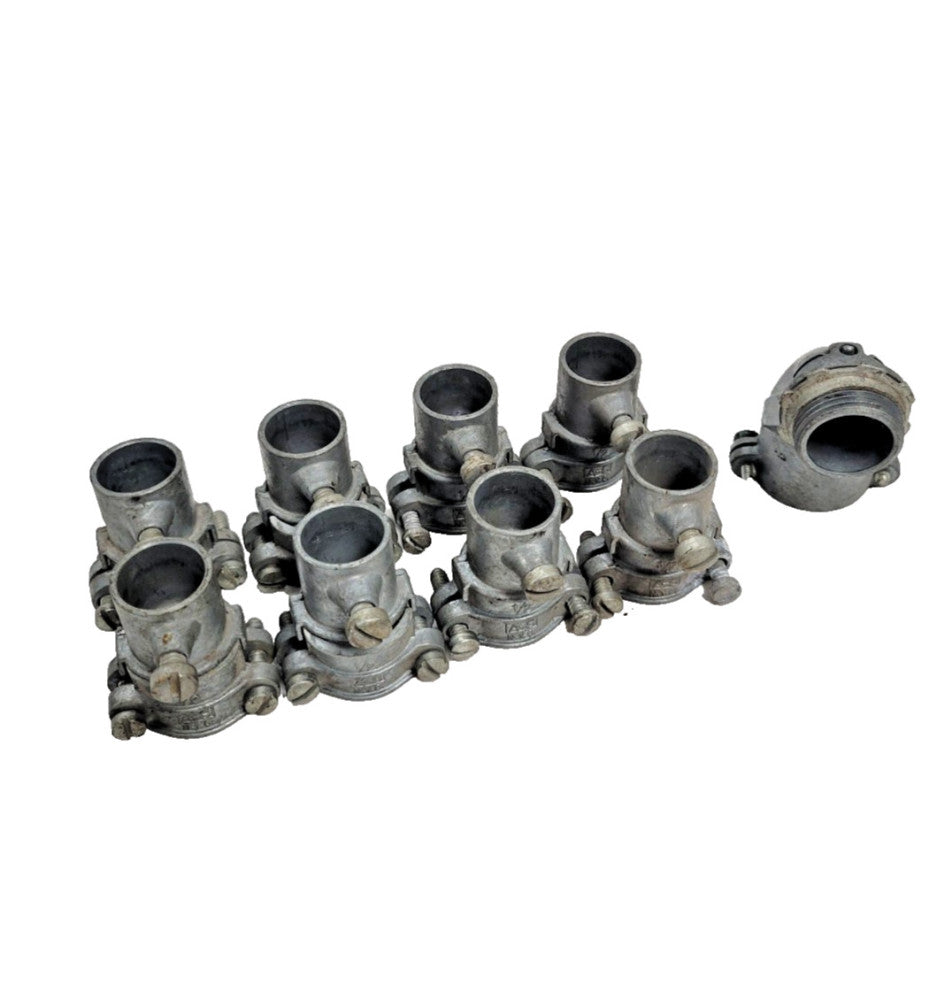 ASSORTED CONDUIT SCREW CLAMPS, A-S AND REGAL, 1/2 AND 645, *9 PIECES*