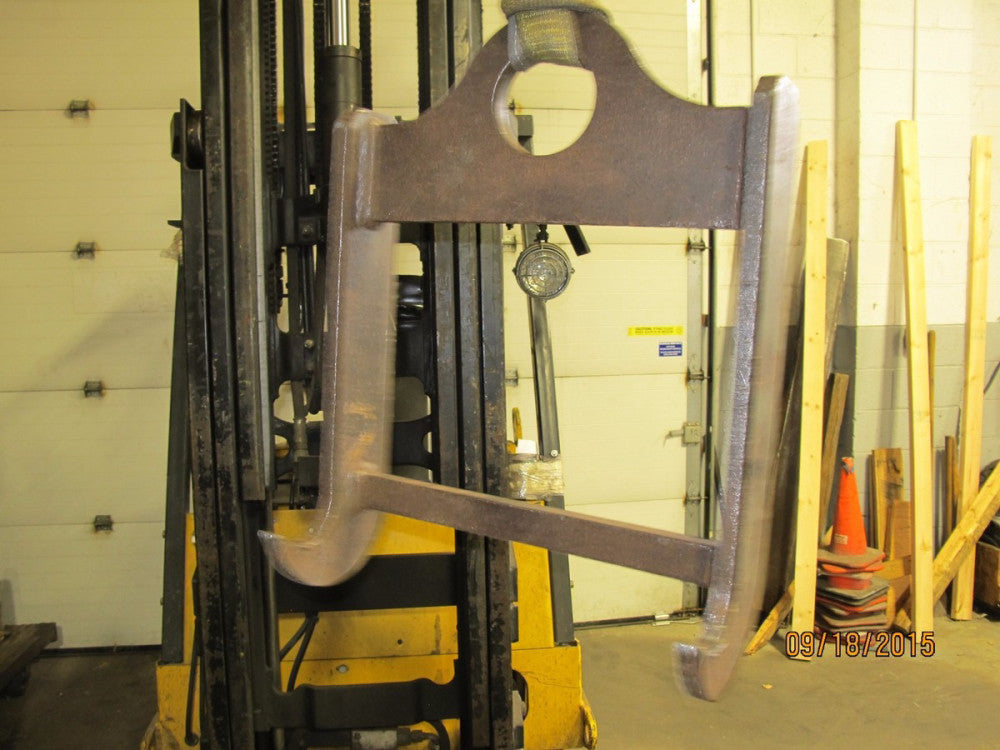 CRANE PLATE LIFT HOOK STEEL SHEET HOOK 3/4" STEEL 18" WIDE 22" TALL