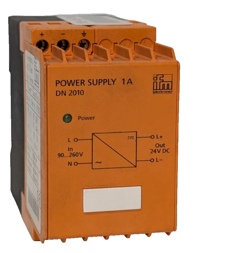 IFM Electronic DN-2010 Industrial Power Supply, 1A, 24VDC, Switched Mode