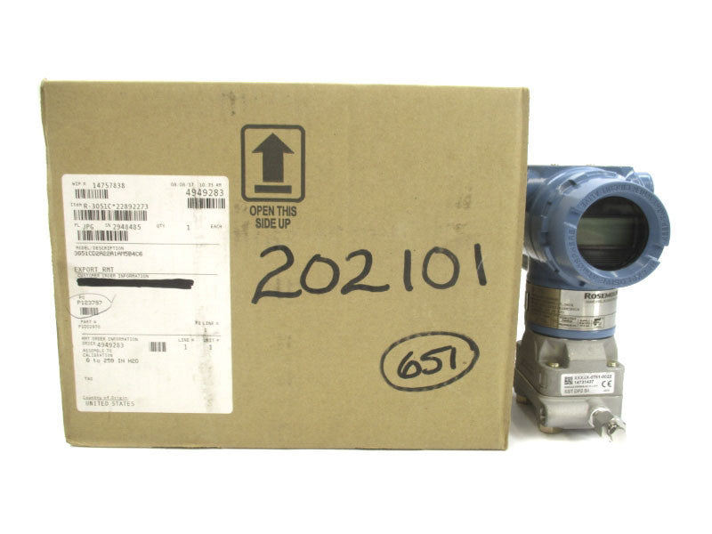 ROSEMOUNT 3051CD2A22A1AM5B4C6 10.5-30VDC 3626PSI NSMP