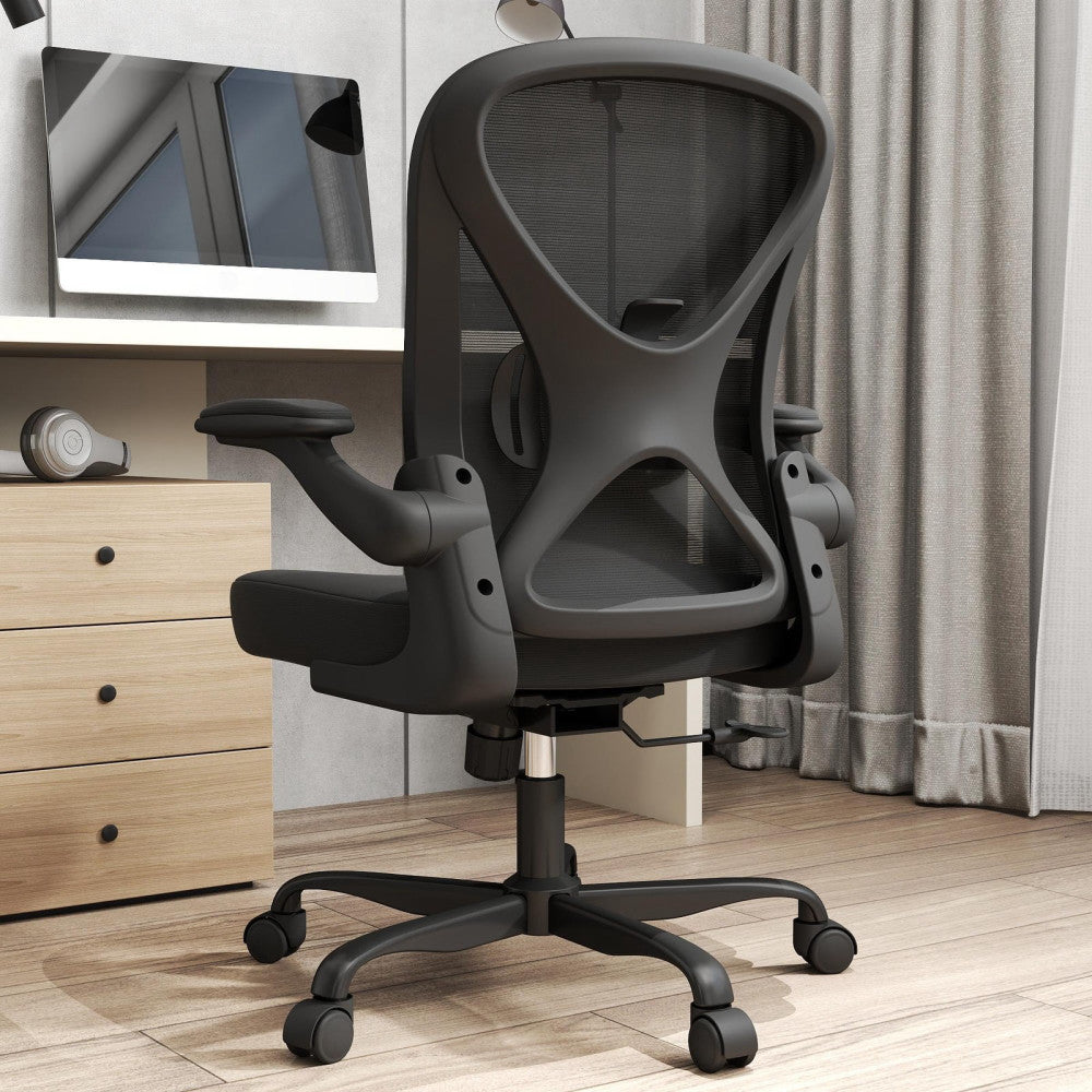 Mesh Office Chair with Adjustable Lumbar Support, Ergonomic Home Office Desk ...