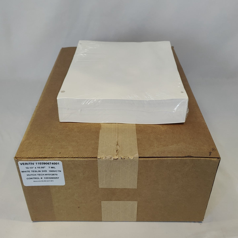 1800 Sheets Veritiv White Teslin Paper 7 Mil 12.13"x10"  