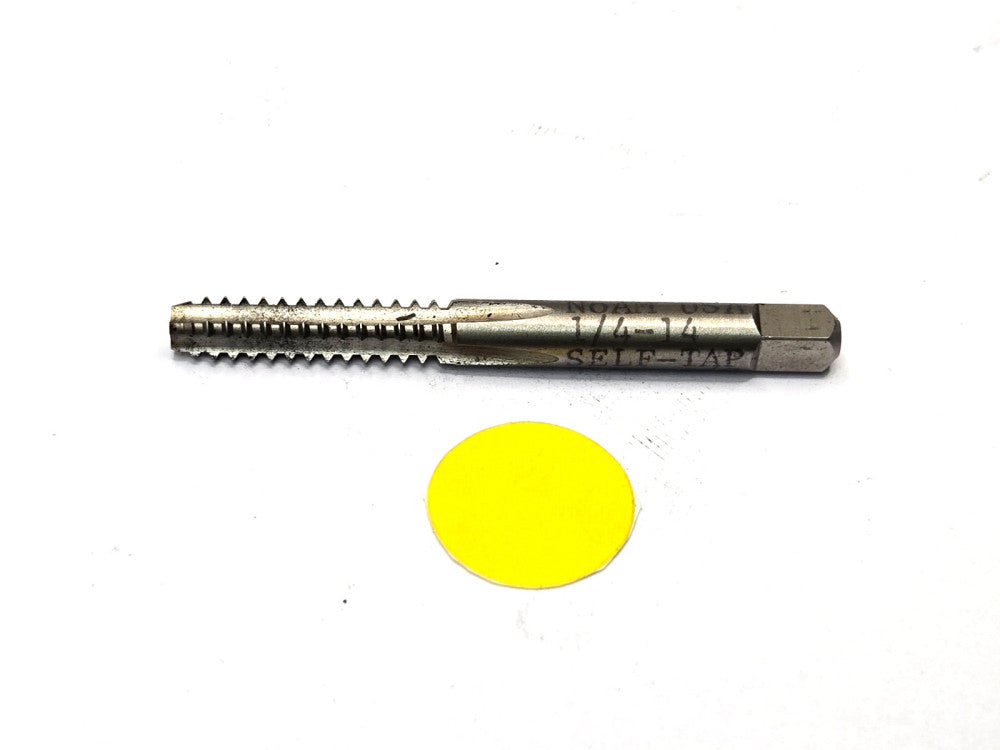 NORTH AMERICA 1/4"-14 STRAIGHT FLUTE BOTTOMING CHAMFER SELF TAP 8F