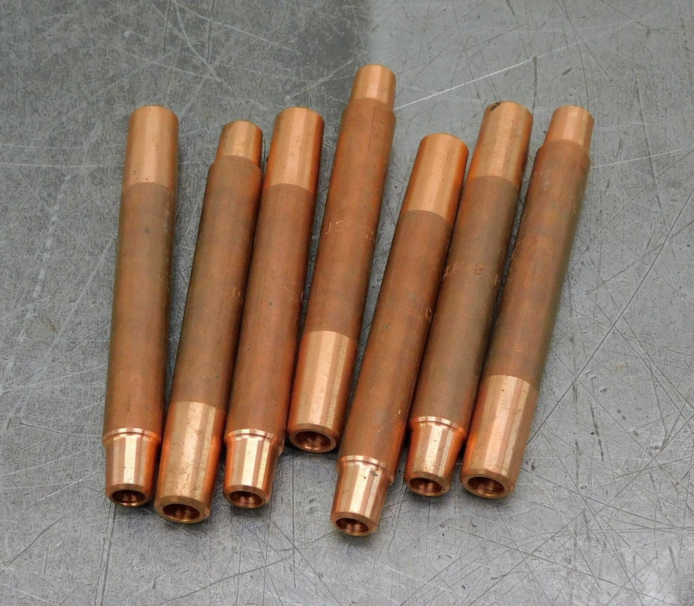 Lot of Seven (7) Tuffalloy Weld Electrode CLF-2415T Copper Welding Tip