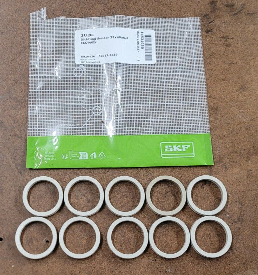 Lot of 10 SKF 02515-1559 Seals 32x40x6.3mm