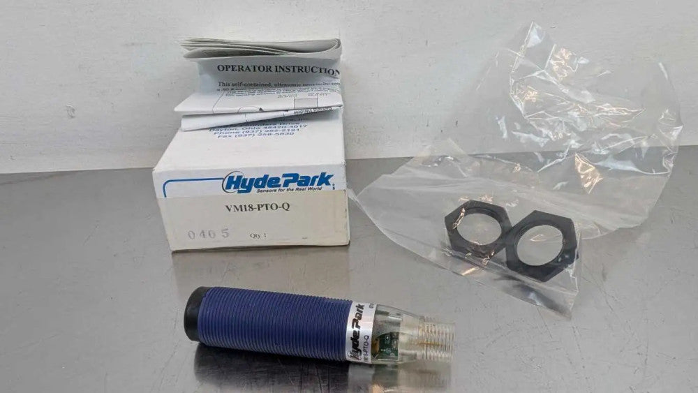 Hyde Park VM18-PTO-Q Ultrasonic Sensor VM18PTOQ 50.8-508mm 12-24VDC 40mA
