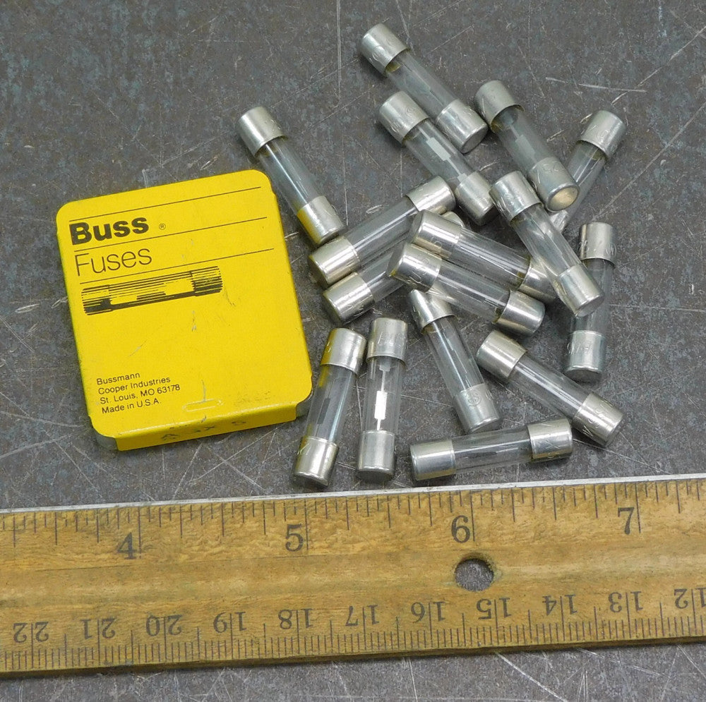 Cooper Bussmann AGx5 Buss Mini Cartridge Fuse 125V 5A Lot of Twenty (20)