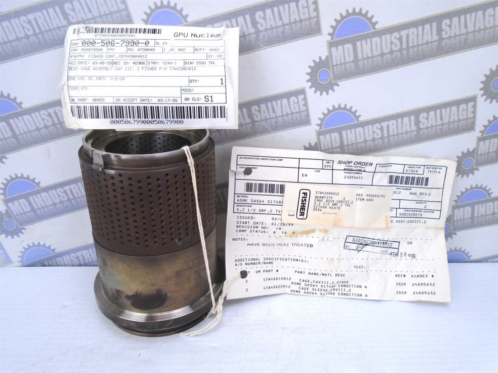 FISHER - 47A4300X012 - CAGE ASSEMBLY CAVIII 3, 2 1/2 ORF 2 TVL 37A4300X012 - NEW
