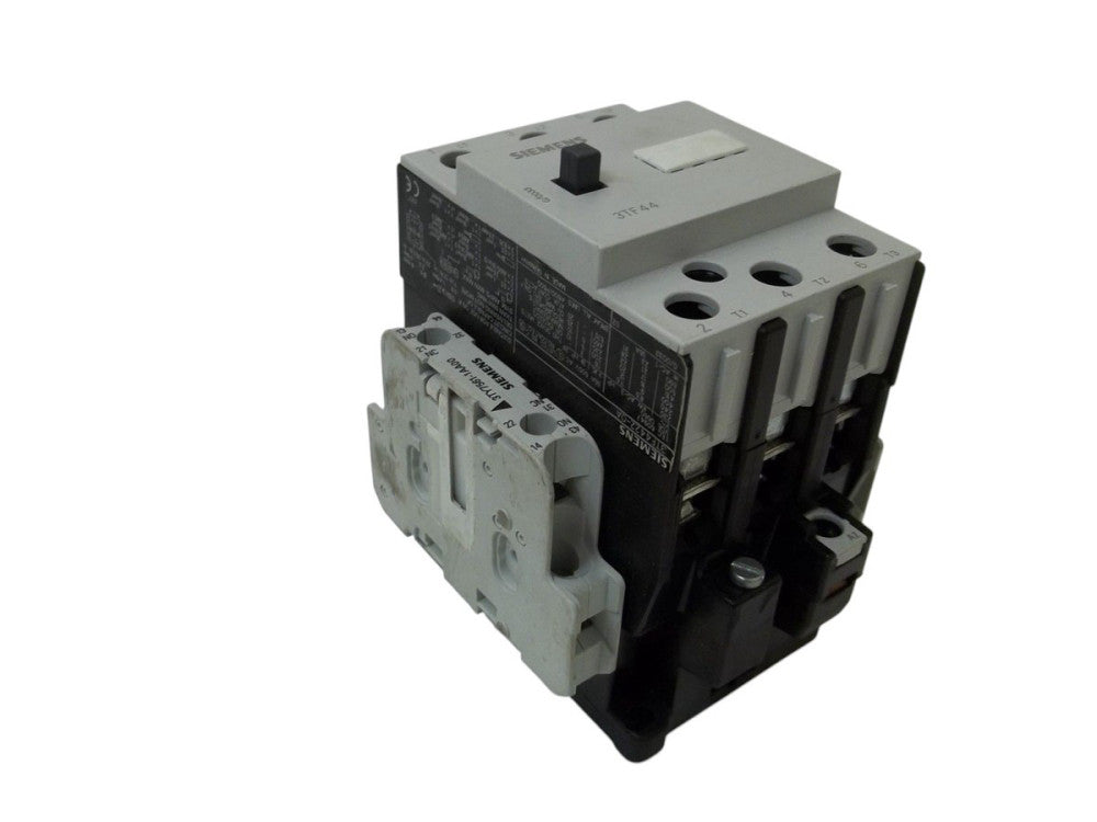 SIEMENS 3TF4422-OA WITH 3TY7561-1AA00(2) CONTACTOR 120V UNMP