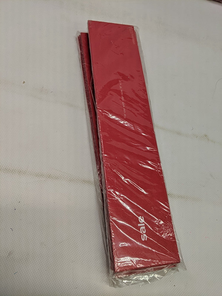 Clearance/Sale Red Display Tags Sign Sign 11"X3"  Lot Of 50