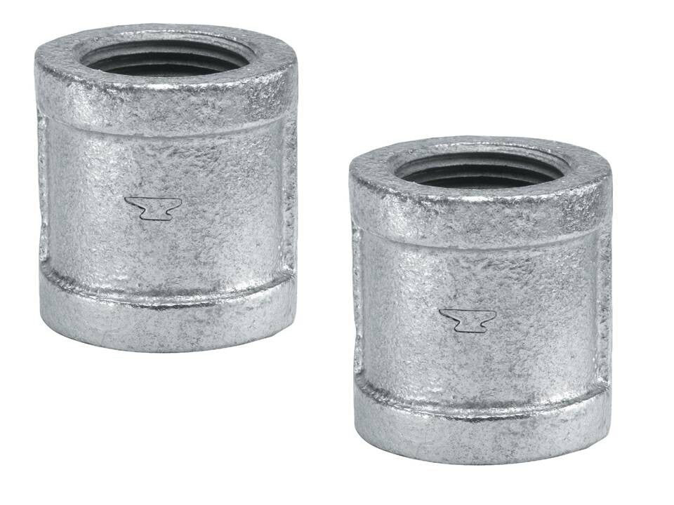 Pipe Coupling 3/4" FPT X 3/4" D FPT Malleable Iron - Anvil 8700133609 (2-PACK)