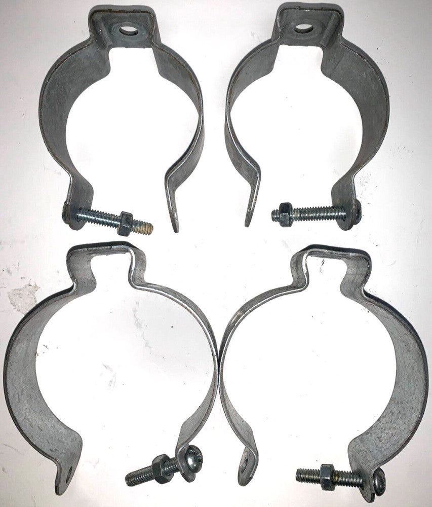 STEEL CITY GALVANIZED PIPE CLAMPS (2) #5 CLAMPS (2) #6 CLAMPS *LOT OF 4*