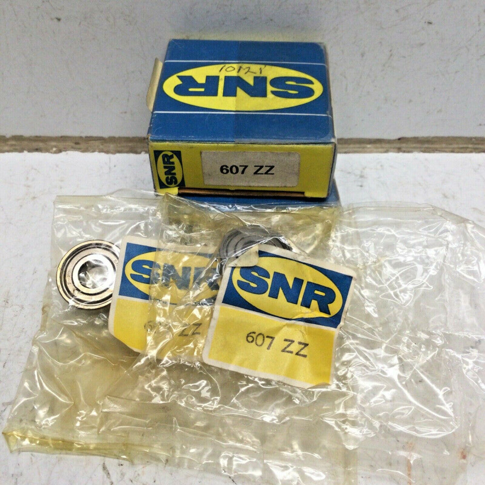 SNR 607ZZ BEARING METAL SEALED 607 ZZ 7x19x6 mm (LOT of 2)