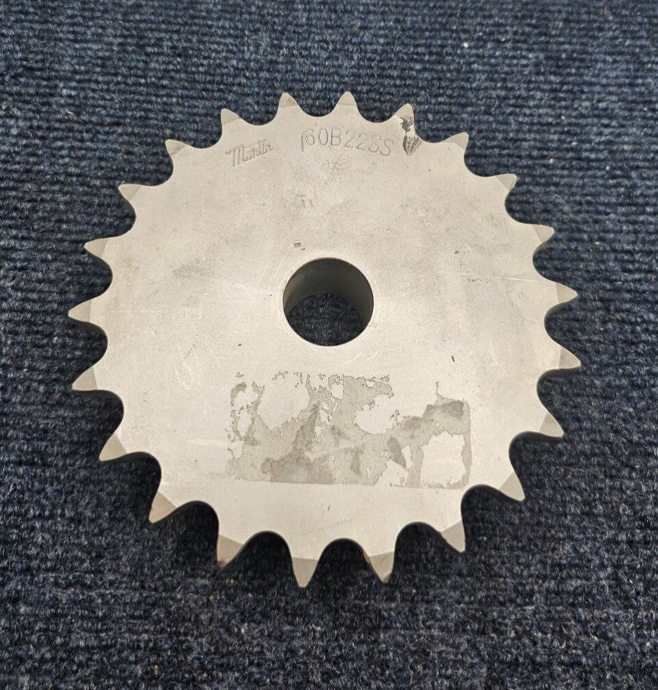 MARTIN 60B22SS: Stock Bore Sprocket Stainless Steel Material 60 Teeth 22 Bore