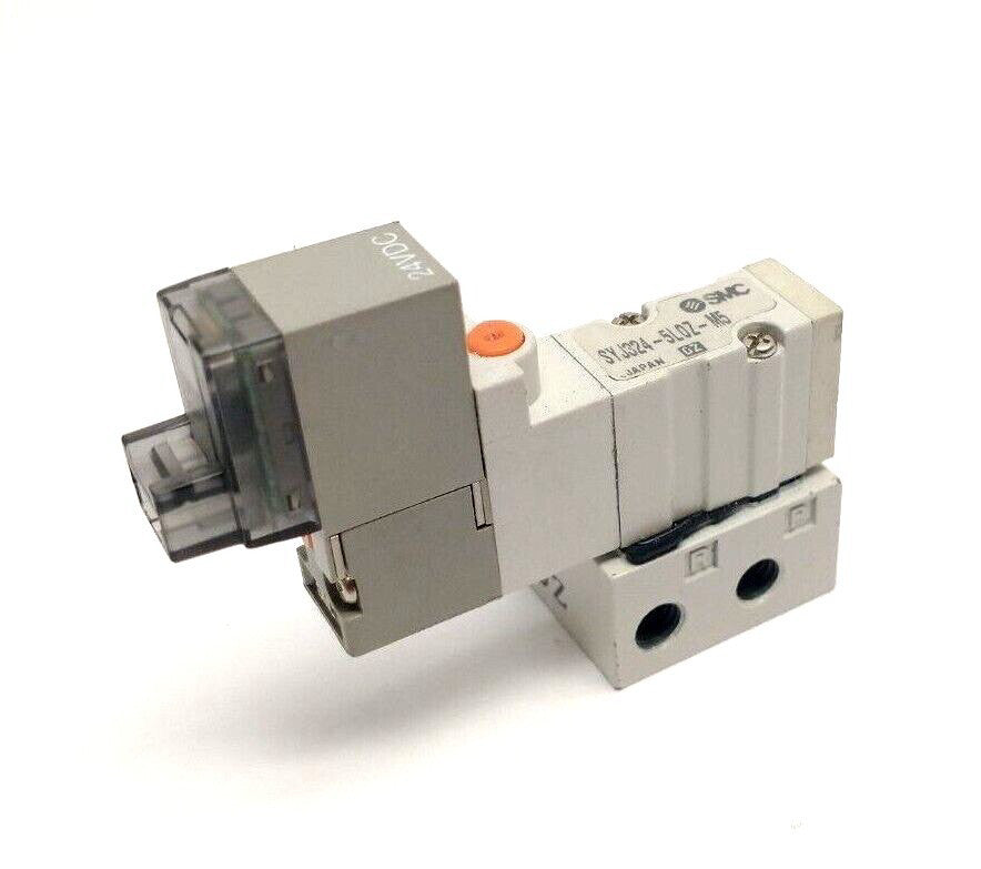 SMC SYJ324-5LOZ-M5 3-Port 2-Position Solenoid Valve M5 Base Mounted 24VDC