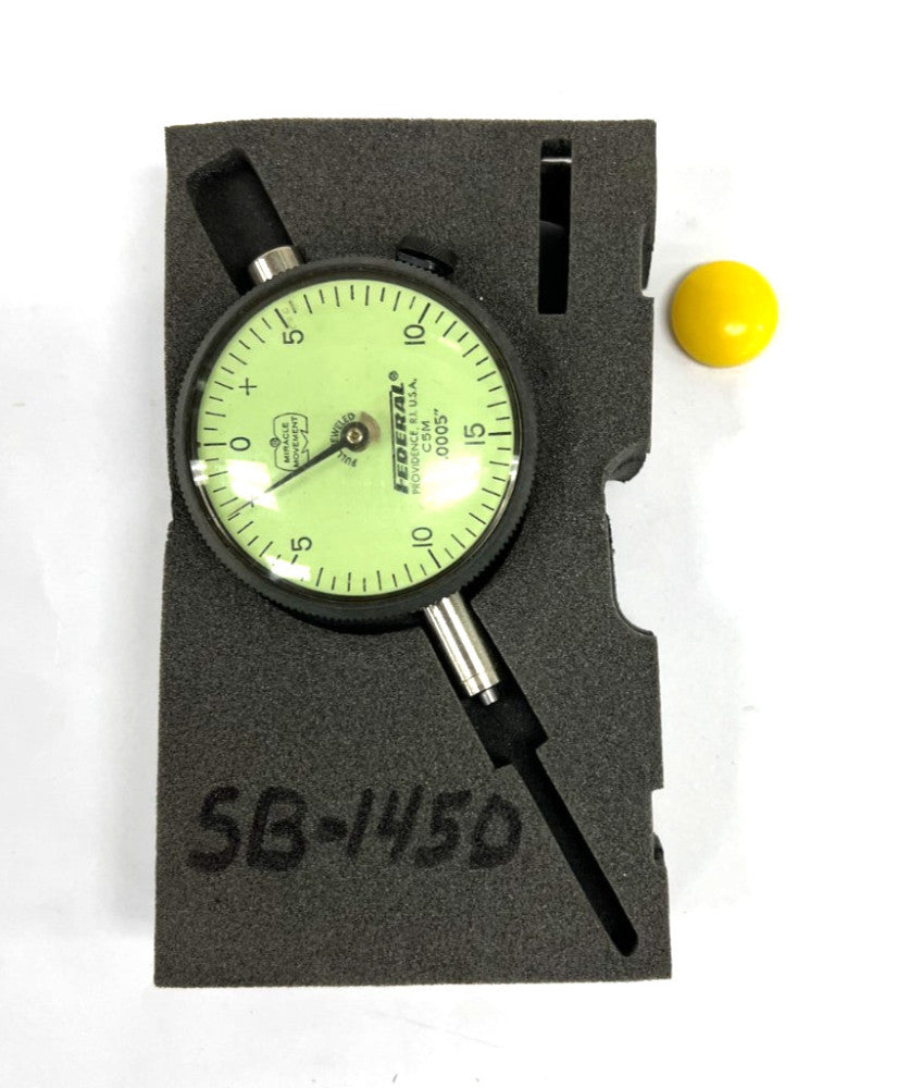 FEDERAL C5M DIAL INDICATOR .0005" 0-0.75" DAIL FACE 2-1/4"