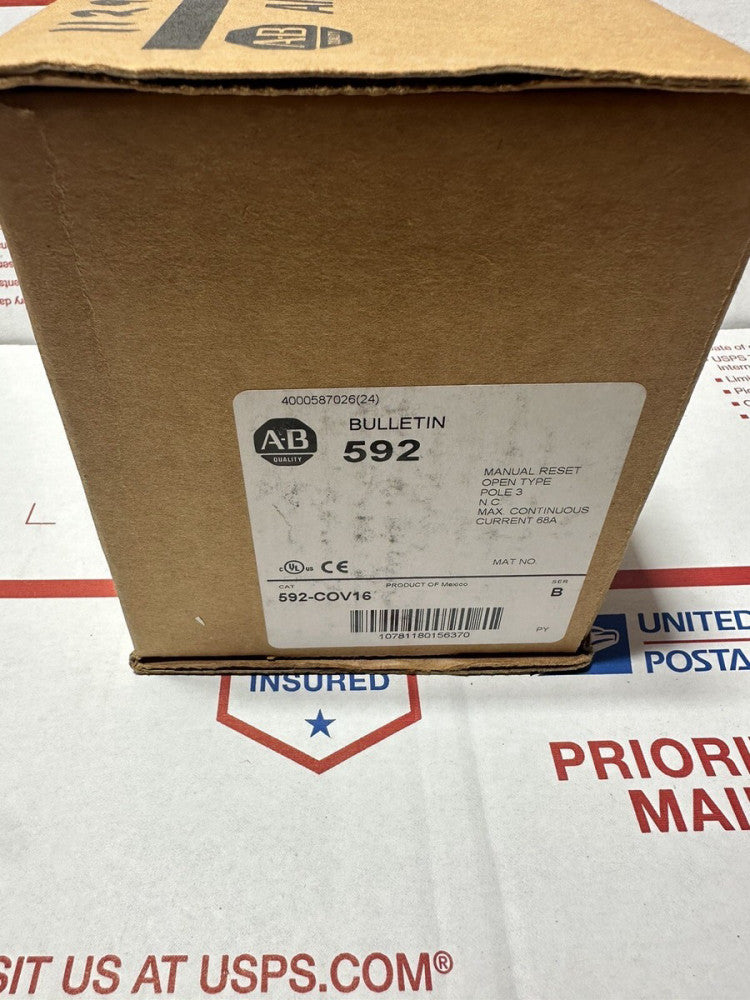 Allen Bradley 592-C0V16 Overload Relay New In Box