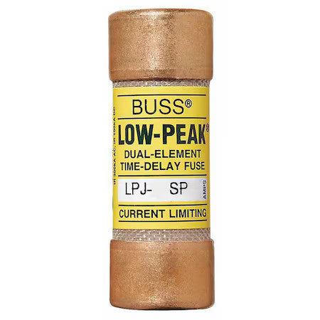 Eaton Bussmann Lpj-6Sp Ul Class Fuse, J Class, Time-Delay, 6A, 600V Ac,