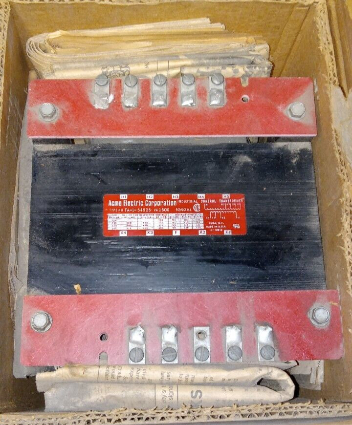 NEW ACME 1.5 KVA TRANSFORMER 240/480/600 HV 120 LV  TA-1-54525