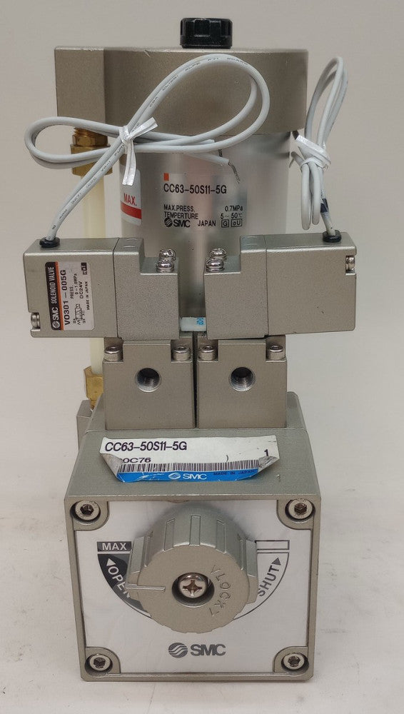 SMC CC63-50S11-5G Air Hydro Unit CC Series 3/8-1/2-3/4 Air Port Sizes