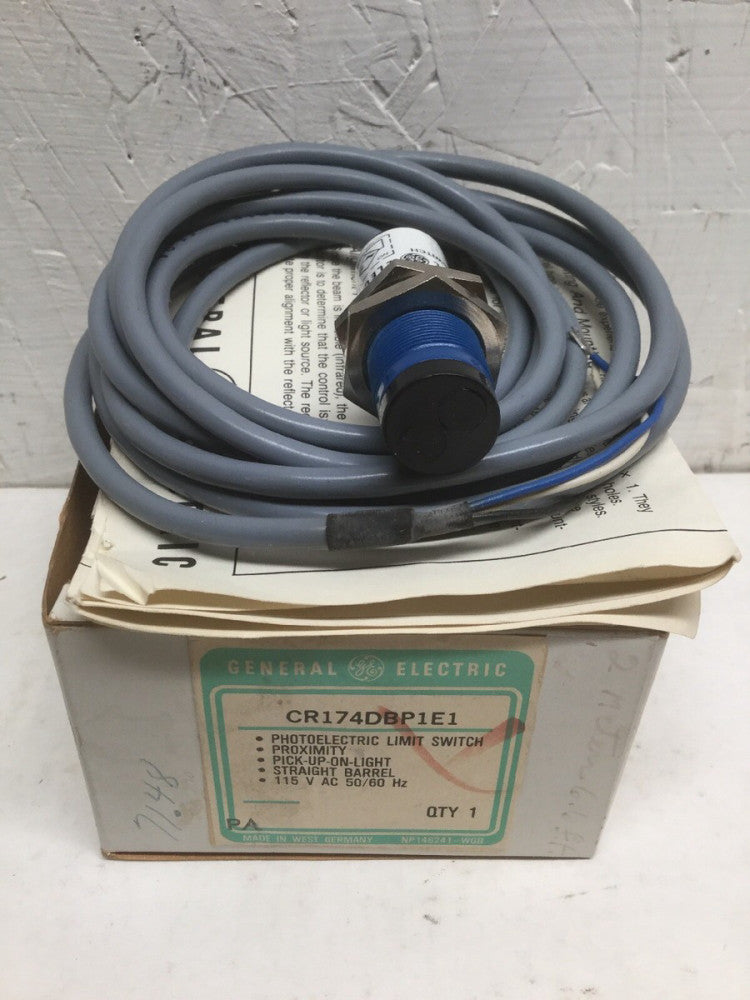 GE CR174DBP1E1 Photoelectric Limit Switch Proximity 115VAC 50/60Hz