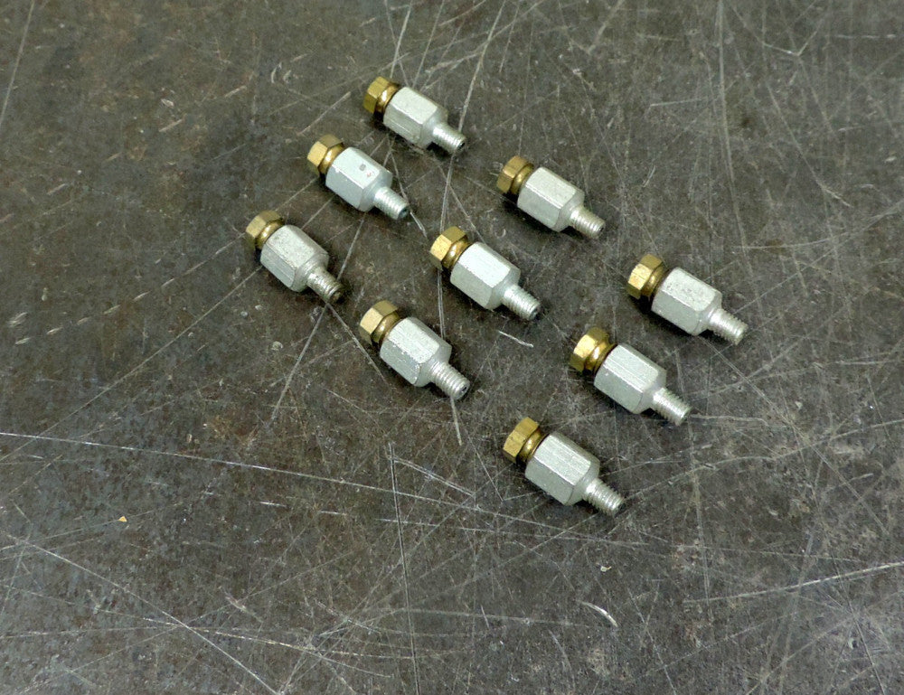 Lincoln Male Connector 66771  1/8" Tube X 10/32  Lot of Nine (9)