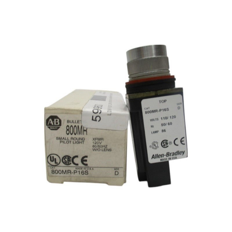 ALLEN BRADLEY 800MR-P16S SER. D 110/120V (WH) NSMP
