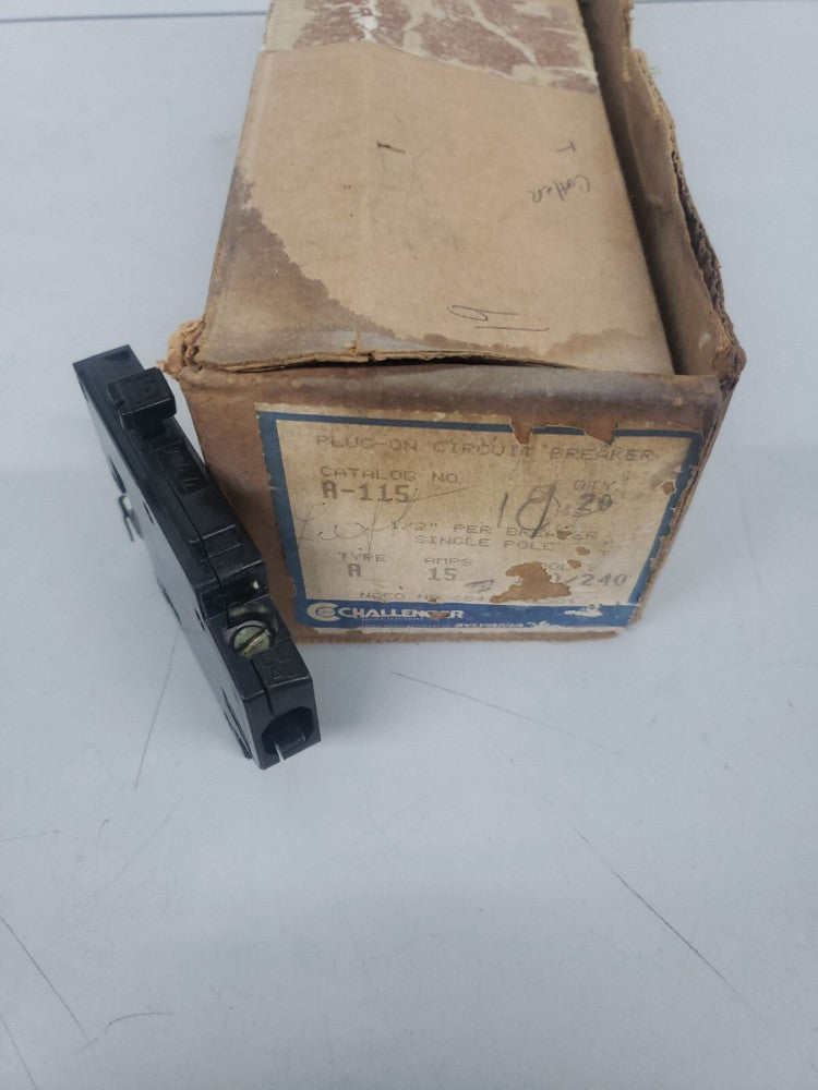 New Old Stock! Crouse Hinds A-115L A115L 120V 15A Breaker Left clip B#