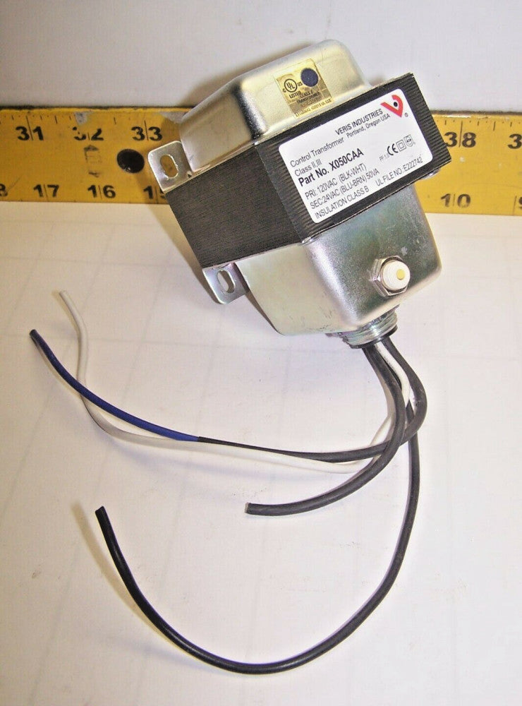 VERIS 50 VA CONTROL TRANSFORMER 120 VAC PRI 24 VAC SEC  X050CAA