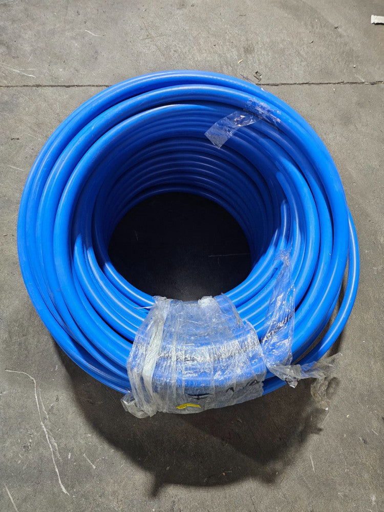 PVC Rigid Round Pipe 1 inch x 550 Ft Length Blue Tubing for Cold Water Plumbing