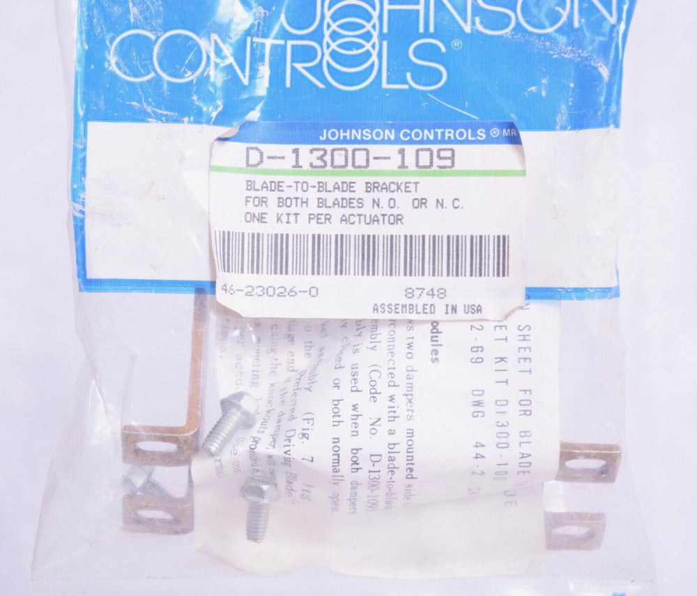 Johnson Controls Blade To Blade Actuator Bracket Kit  D-1300-109