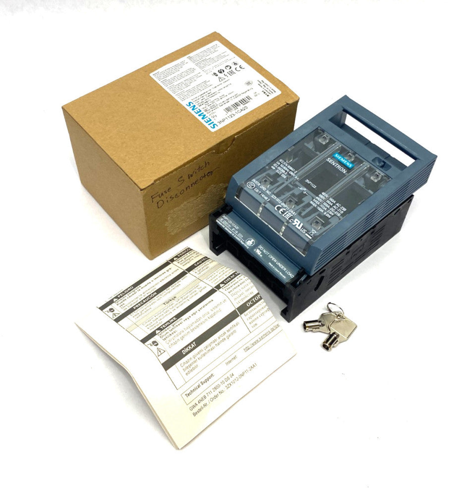 Siemens 3NP1123-1CA20 SENTRON Fusible Disconnect Swtich 3-Pole