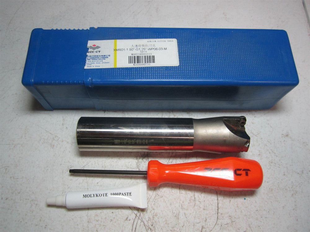 ZCCCT (4350000731) XMR01-1.50″-G1.25″-WP06-03-M High Feed Indexable End Mill