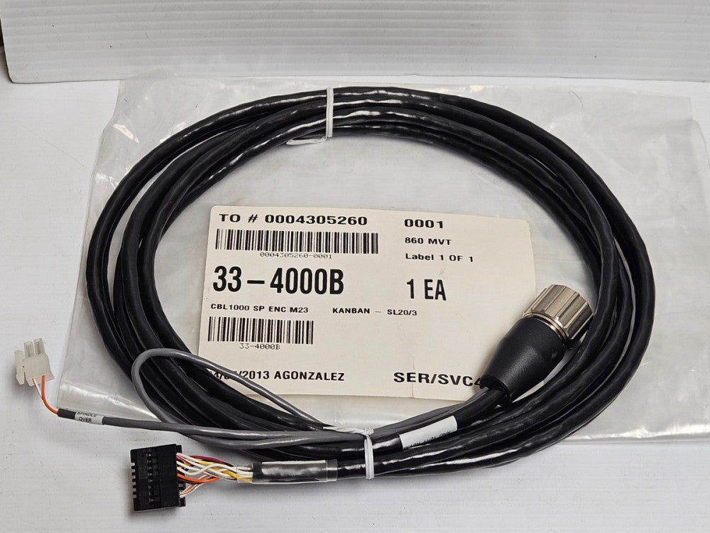 NEW HAAS CABLE 33-4000B 334000B CBL1000 SP ENC M23